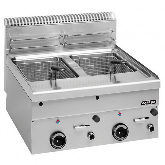 Friteuse double gaz 2x8 litres top GF66 MBM Friteuse double gaz 2x8 litres top GF66 MBM