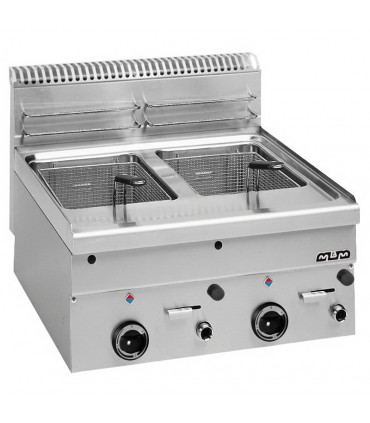 Friteuse double gaz 2x8 litres top GF66 MBM Friteuse double gaz 2x8 litres top GF66 MBM