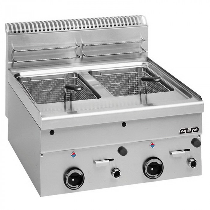 Friteuse gaz double 2x8 litres MBM GF66