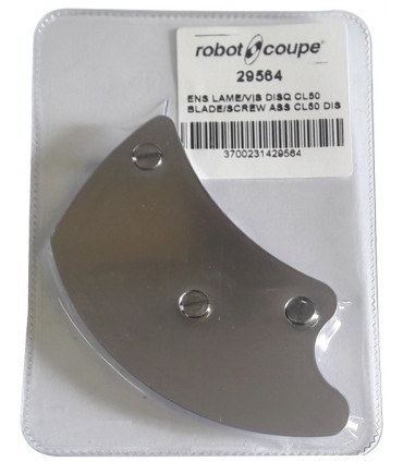 Ensemble lame et vis disque éminceur 29564 pour Robot-Coupe CL50, CL52, CL55, CL60, R502, R652 Ensemble lame et vis disque éminceur 29564 pour Robot-Coupe CL50, CL52, CL55, CL60, R502, R652