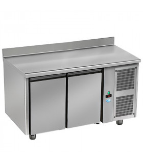 Tour pâtissier 600x400 réfrigéré ventilé dessus inox 2 portes 1492x800x850mm froid positif tropicalisé TPIV 2P GL10 DAP