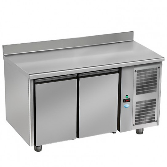 Tour pâtissier 600x400 réfrigéré ventilé dessus inox 2 portes 1492x800x850mm froid positif tropicalisé TPIV 2P GL10 DAP