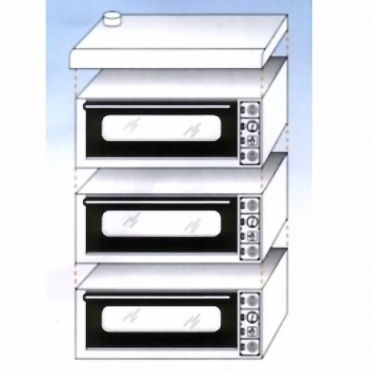 Four pizza GAM modulaire superposable M6G, M6G TOP, FORM6GTR400IS-TOP