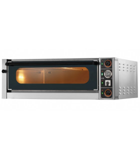 Four pizza électrique GAM M6 TOP chambre entièrement réfractaire commandes mécaniques, four superposable Four FORM6TR400IS-TOP