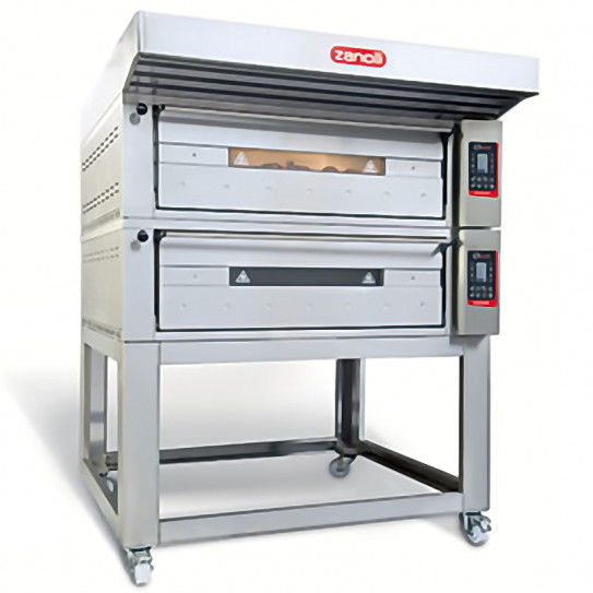 Four pizza électrique Teorema T POLIS 3/MC18 ZANOLLI 2 Modules + Hotte T POLIS 3/TP + Support T POLIS 3/BM/2MC
