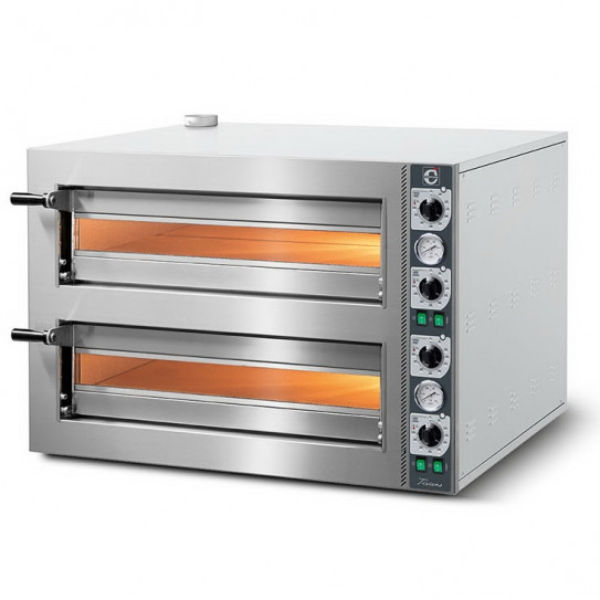 Four pizza électrique Cuppone 2x4 pizzas Ø 30 cm Tiziano TZ430/2M