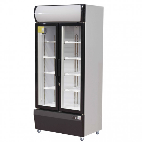 Vitrine à boissons 2 portes battantes vitrées SC-LS88AHA L2G BM