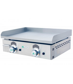 Plancha 60 cm gaz plaque en acier rectifié lisse épaisseur 12 mm 8,2 kW - NS-60 MAINHO