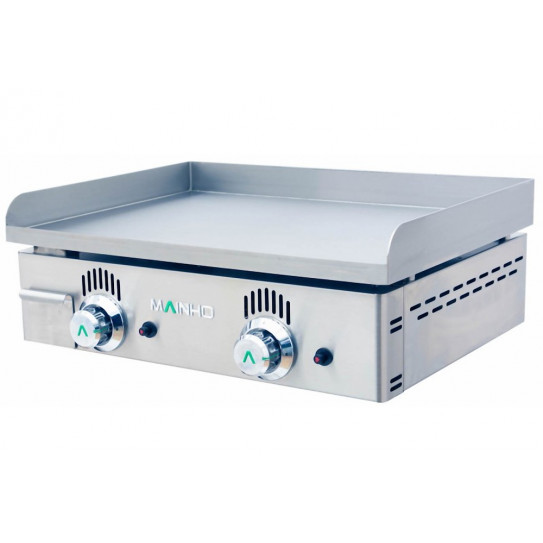 Plancha 60 cm gaz plaque en acier rectifié lisse épaisseur 12 mm 8,2 kW - NS-60 MAINHO