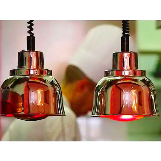 Lampe infra-rouge chauffante cuivrée rouge 33002AC Sofraca