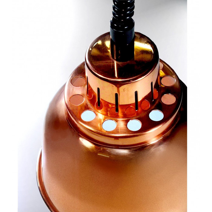 Lampe chauffante suspendue - Infra-rouge - Basic - Alu brossé - 230 V -  33032