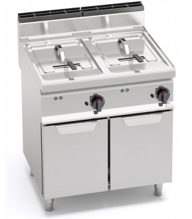 Friteuse électrique 2x18L 2x13,5kW sur coffre - Berto's Turbo E7F18-8M