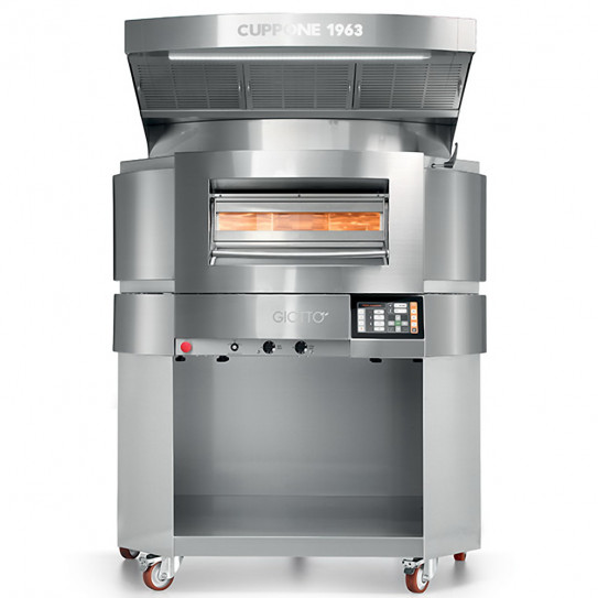 Four pizza électrique sole tournante Ø 110 cm GT110/1TS GIOTTO CUPPONE, hotte sur le dessus en option