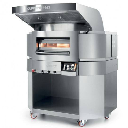 Four pizza électrique sole tournante Ø 110 cm GT110/1TS GIOTTO CUPPONE, hotte sur le dessus en option