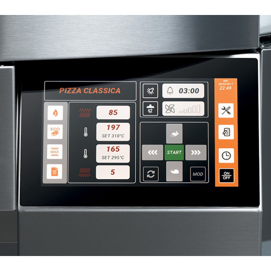 Four pizza électrique sole tournante Ø 1100mm panneau de commande Touch Screen GT110/1TS GIOTTO CUPPONE
