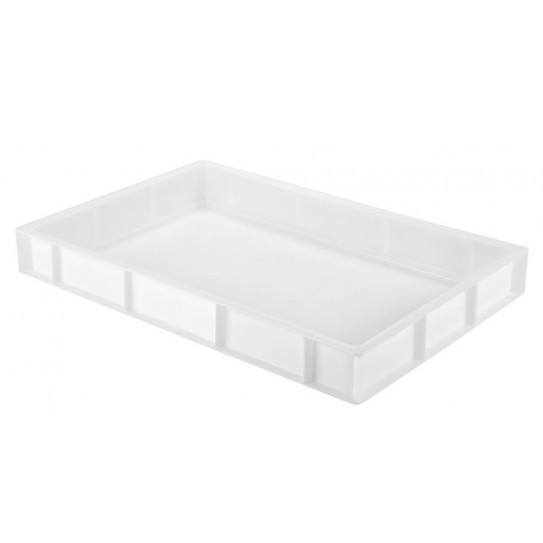 Caisse à pâtons 600x400 x H75 mm Gilac blanc G179441