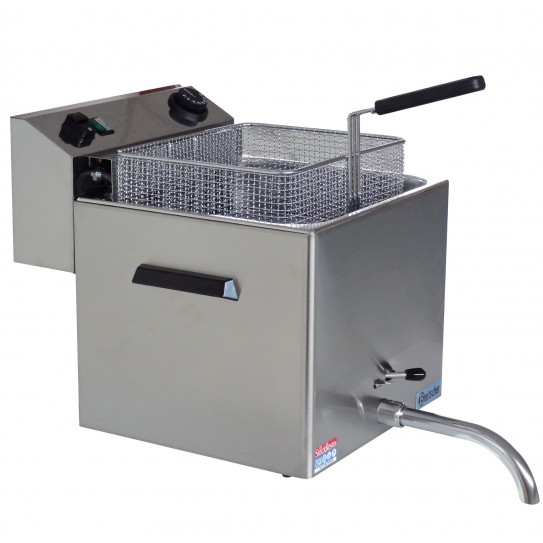 Friteuse électrique professional 11L triphasée avec vidange RM Gasto / Bartscher