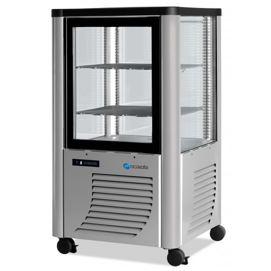 Vitrine d'exposition verticale négative 4 faces vitrées -5°C à -20°C 230L 230BT ARGENTO TOUCH SCAIOLA