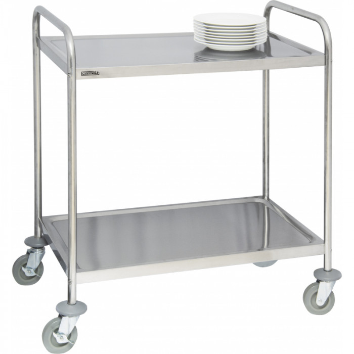 Chariot / desserte pour plancha - Acier ou inox - Outr