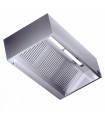 Professional SS wall hood 1200x1100x450 without motor