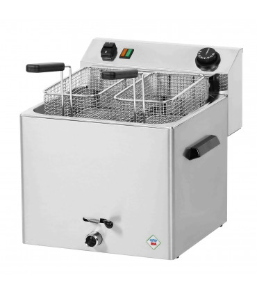 Friteuse électrique 8,1kW pro triphasée 11 L modèle 2 paniers Friteuse électrique 8,1kW pro triphasée 11 L modèle 2 paniers