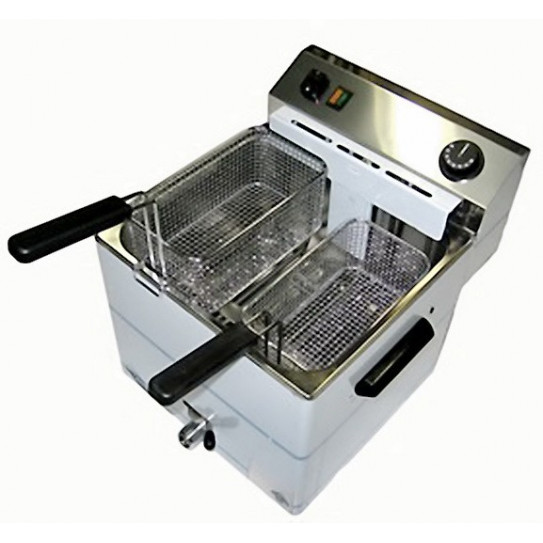 Friteuse électrique 8,1kW pro triphasée 11 L modèle 2 paniers REDFOX