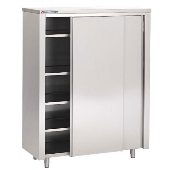 Armoire haute en inox à portes coulissantes 1500x600xH1800mm -T3AHC6150 Fabrinox