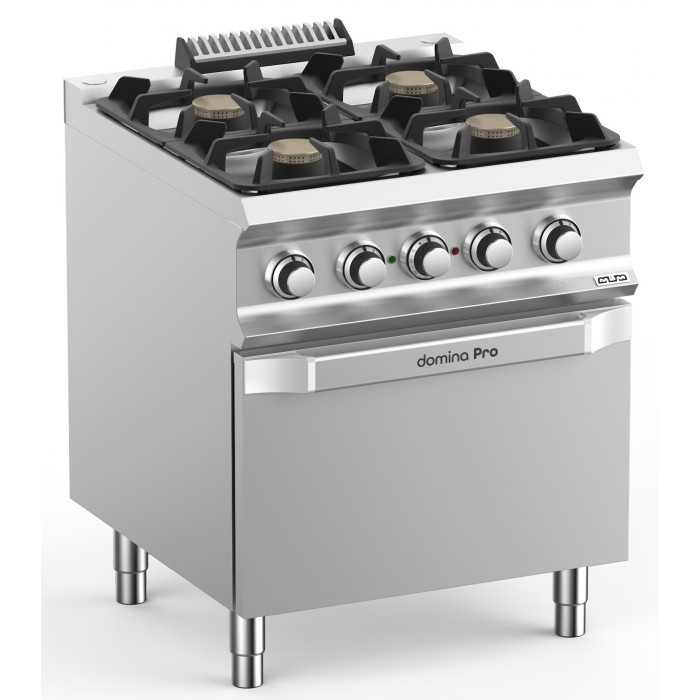 Cuisinière à Gaz 4 Feux CFParker - Avec Soupape De Sécurité, Meuble Porte-bouteille - Made In Italy - Dimensions 49x47.5x85.5 Cm