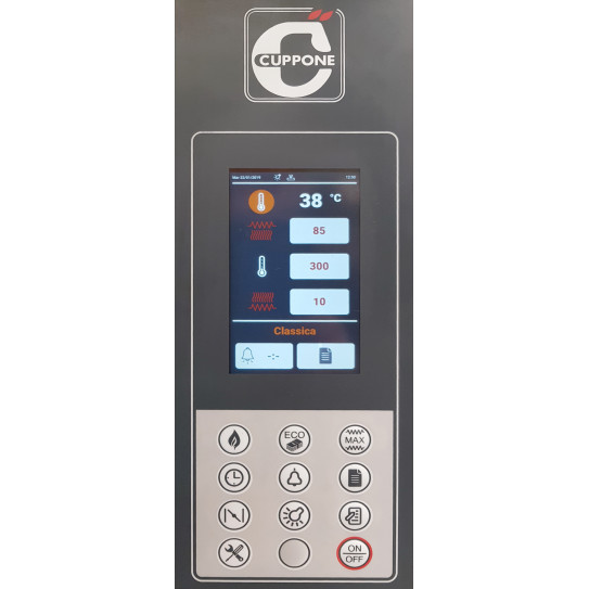 Détail commandes Touch Screen four pizza électrique Michelangelo ML635/2-TS Cuppone