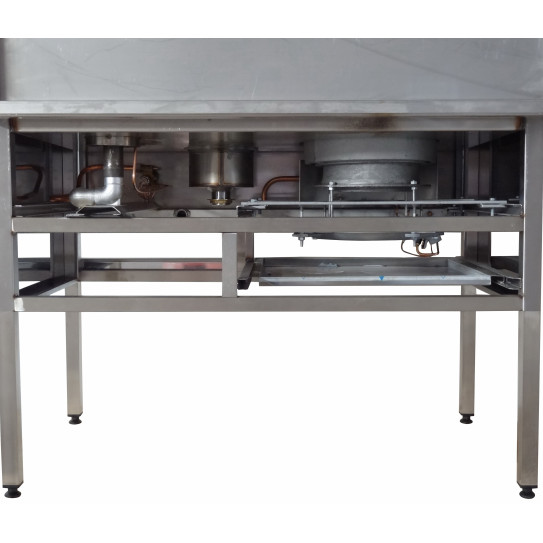 Réchaud super dragon 45 kW et 1 feu vif 7,5 kW détails dessous.