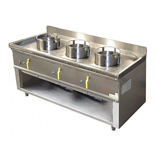 Feu chinois 3 brûleurs asiatiques wok - C3L ASIA I Bertrand Manufacturer Teknolam