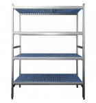 Étagère rayonnage chambre froide 4 niveaux L1062 x P465 x H1700 mm 10414N465C