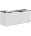 Congélateur bahut professionnel couvercle en inox -18/-24°C