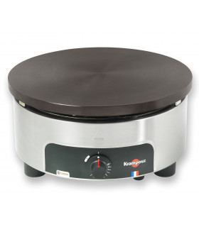 CTRH4MA-KR Crêpière gaz Krampouz pro 1 plaque fonte d'acier usinée diamètre 40 - Gamme Confort professionnel