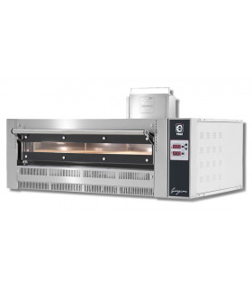 Four pizza gaz GR935/1 CUPPONE superposable contrôle digital 9 pizzas Ø 35 cm 24,5kW