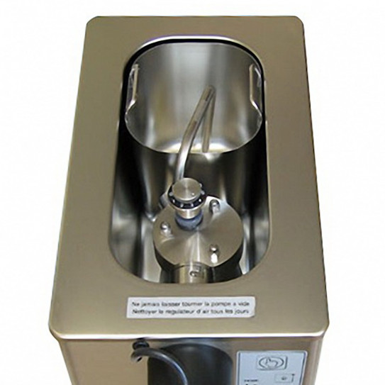 Vue position Bac à crème 2L pour PONY 2L machine chantilly Mussana 20036951
