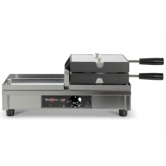 Gaufrier Bubble électrique fermé à basculement à 180° Krampouz gaufre bubble WECAUA