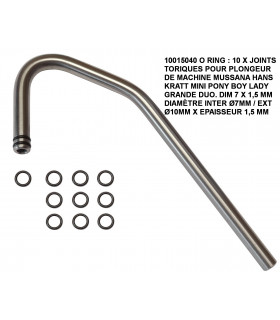 Lot de 10 x Joint torique plongeur 00011 pour Machine Chantilly Mussana  France 10015040 O-RING Hans Kratt