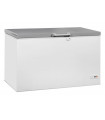 Congélateur bahut 407 L professionnel couvercle inox -18/-24°C