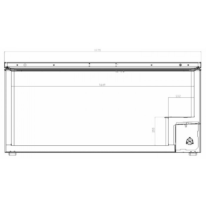 Congélateur Coffre / Bahut - Aspect Inox - CH 300 LI