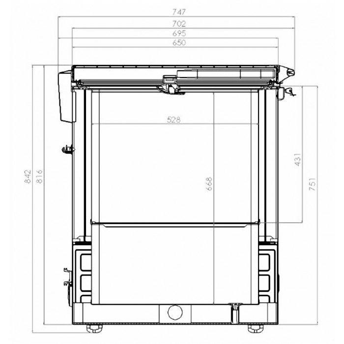 Congélateur coffre, 411 litres - TCHEU430T-F