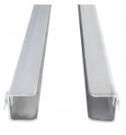 Paire de glissières gauche/droite en U de Long. 550 mm S901.15