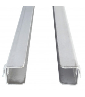 Paire de glissières gauche/droite en U de Long. 550 mm S901.15 L2G