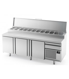 Meuble pizza L2300 x P800 3 portes - MPL2300 INFRICO