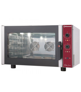 Four électrique à convection 6,5kW triphasé 4 niveaux GN1/1 + Humidificateur CGE11-P Diamond