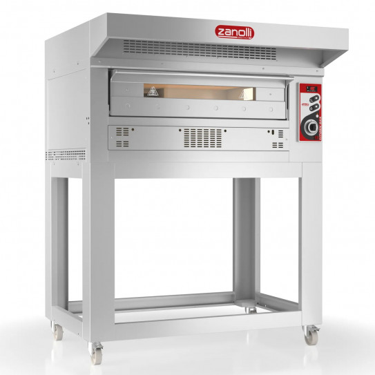 Four pizza Gaz 6 pizzas Ø33cm CITIZEN GAS PW6/MC Zanolli - Support et Hotte en option