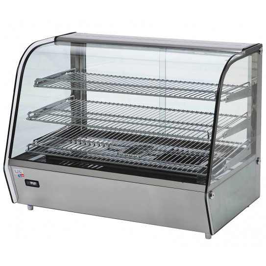 Vitrine de présentation chauffante 160L température réglable de +30°C à +90°C - SEHER-2 L2G