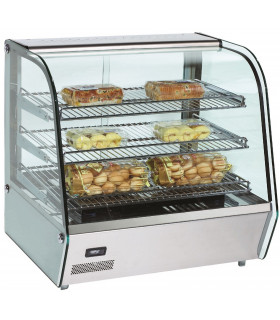 Vitrine de présentation chauffante 120L température réglable de +30°C à +90°C - SEHER L2G