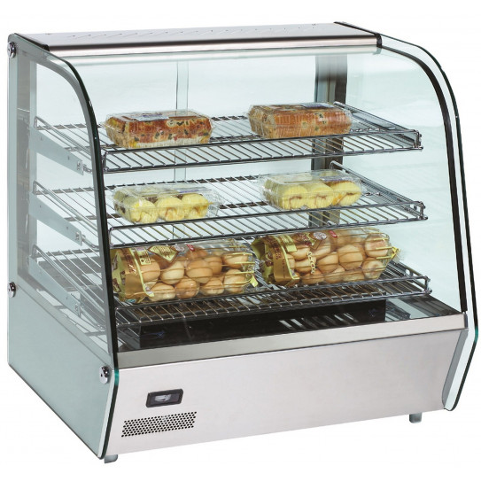 Vitrine de présentation chauffante 120L température réglable de +30°C à +90°C - SEHER L2G