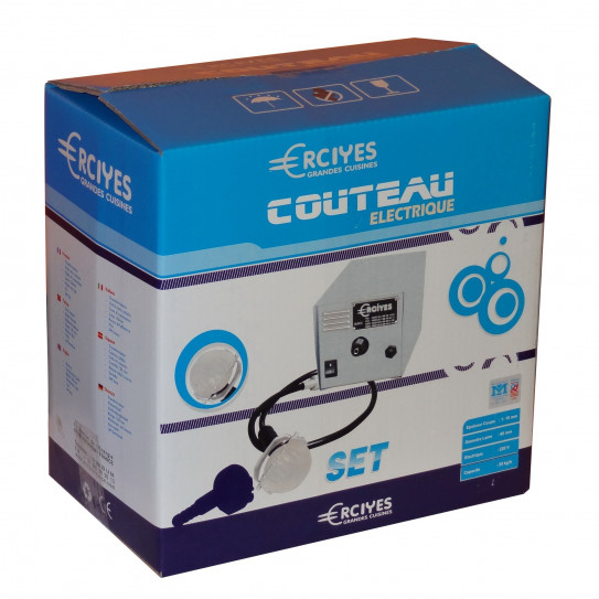 Pack couteau Kebab électrique inox ERCIYES SET ERCC1